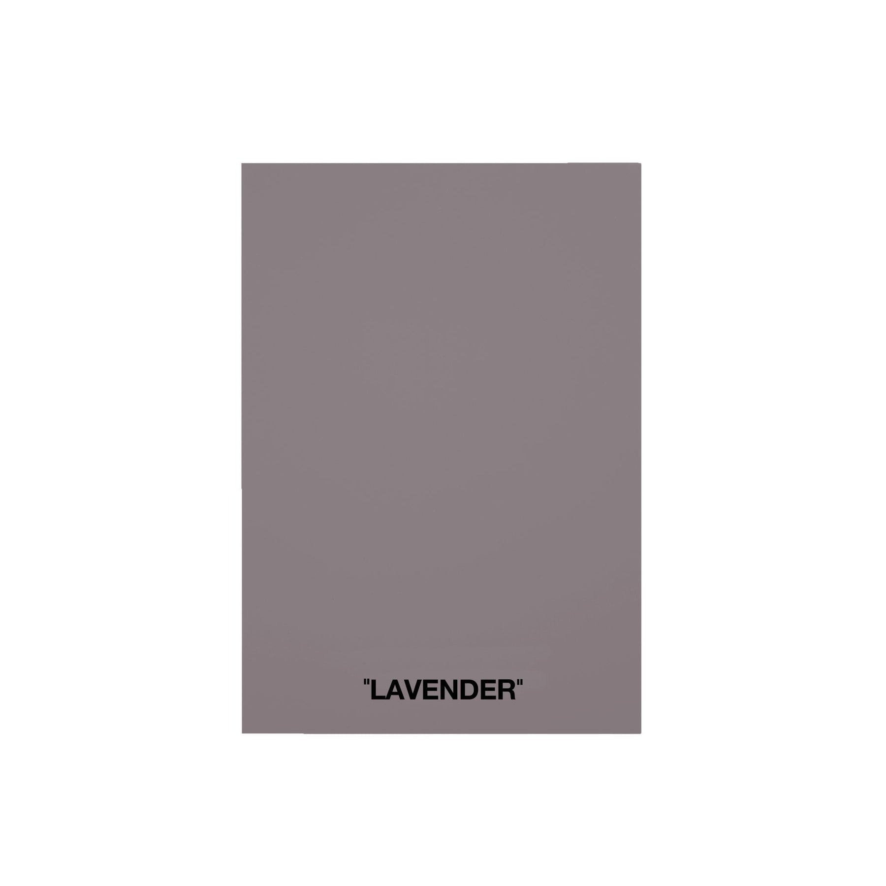A4 Color Card Lavender | SHADES by Eric Kuster