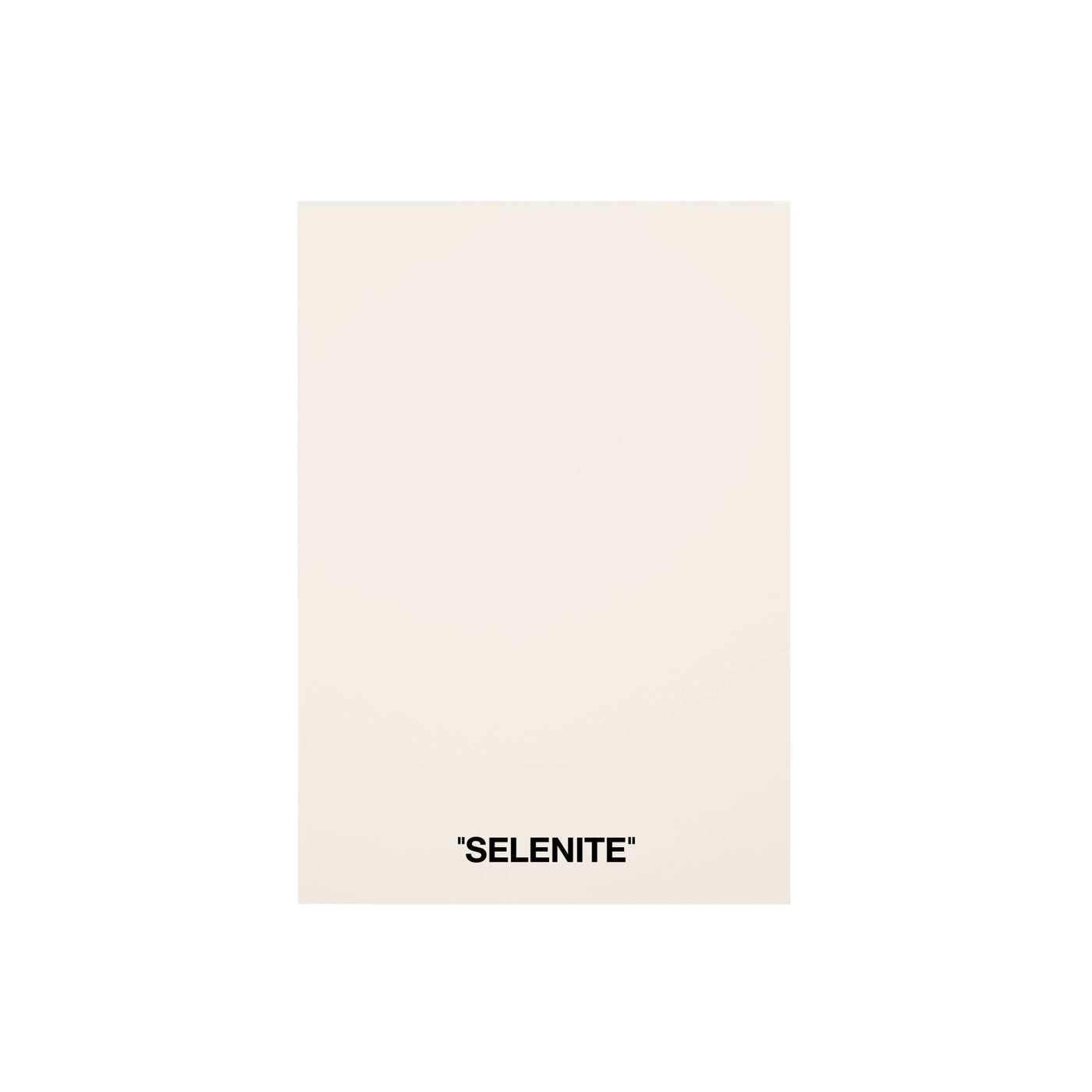 Color Card - Selenite - SHADES by Eric Kuster