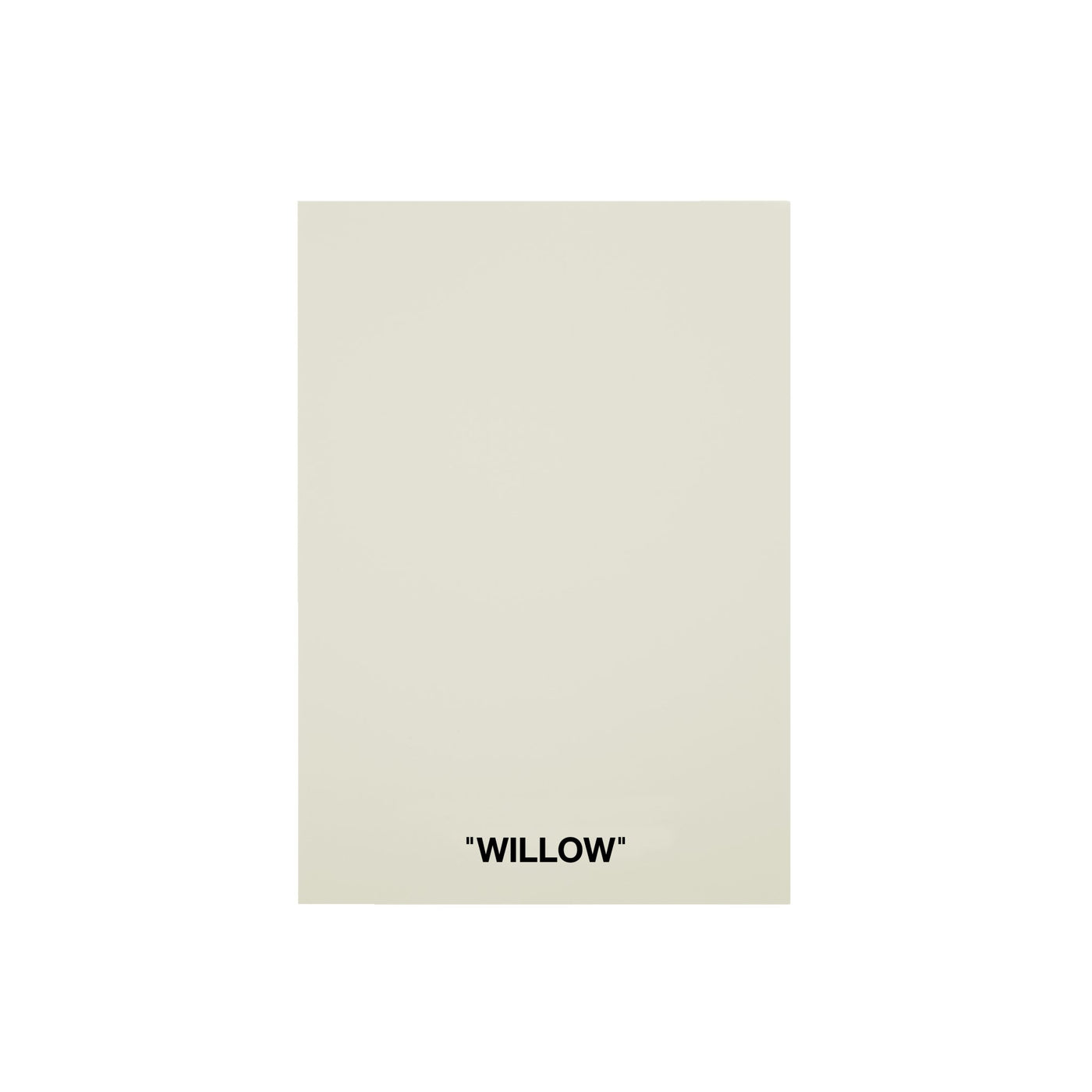 Color Card - Willow - SHADES by Eric Kuster