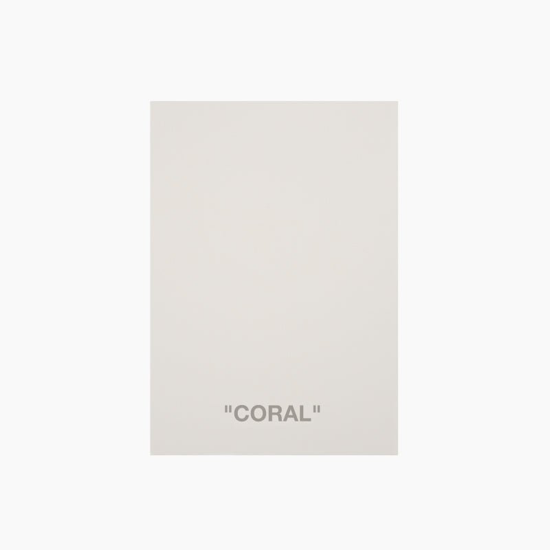 Coral A5 sample - SHADES by Eric Kuster