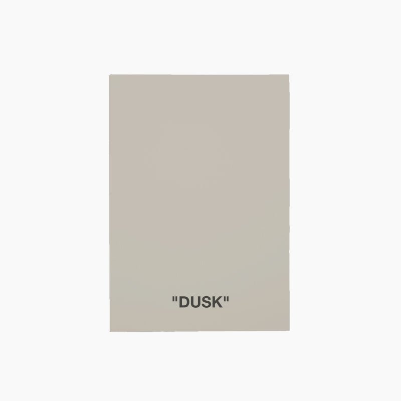 Dusk A5 sample - SHADES by Eric Kuster